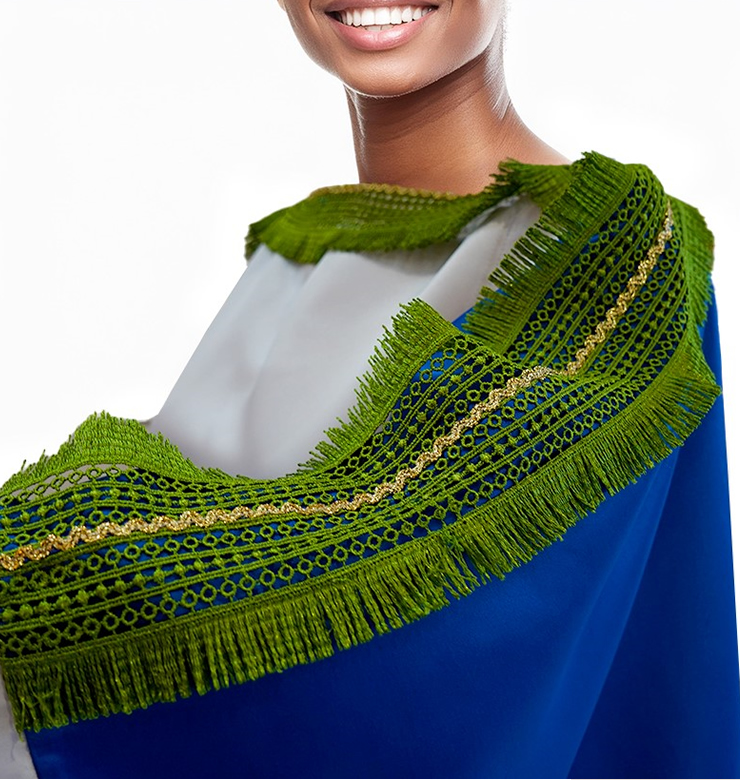 Rhonda Boubou Dress in Royal Blue