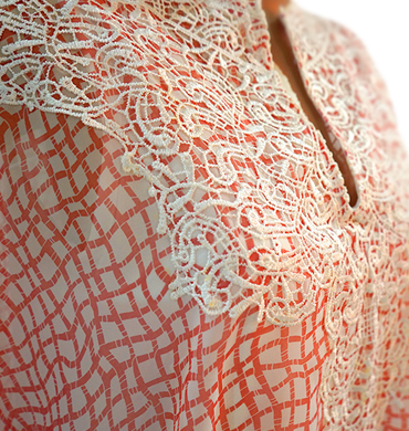 Dahlia Boubou Dress in Pink & White